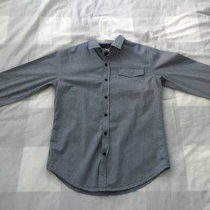 Button up dark gray shirt